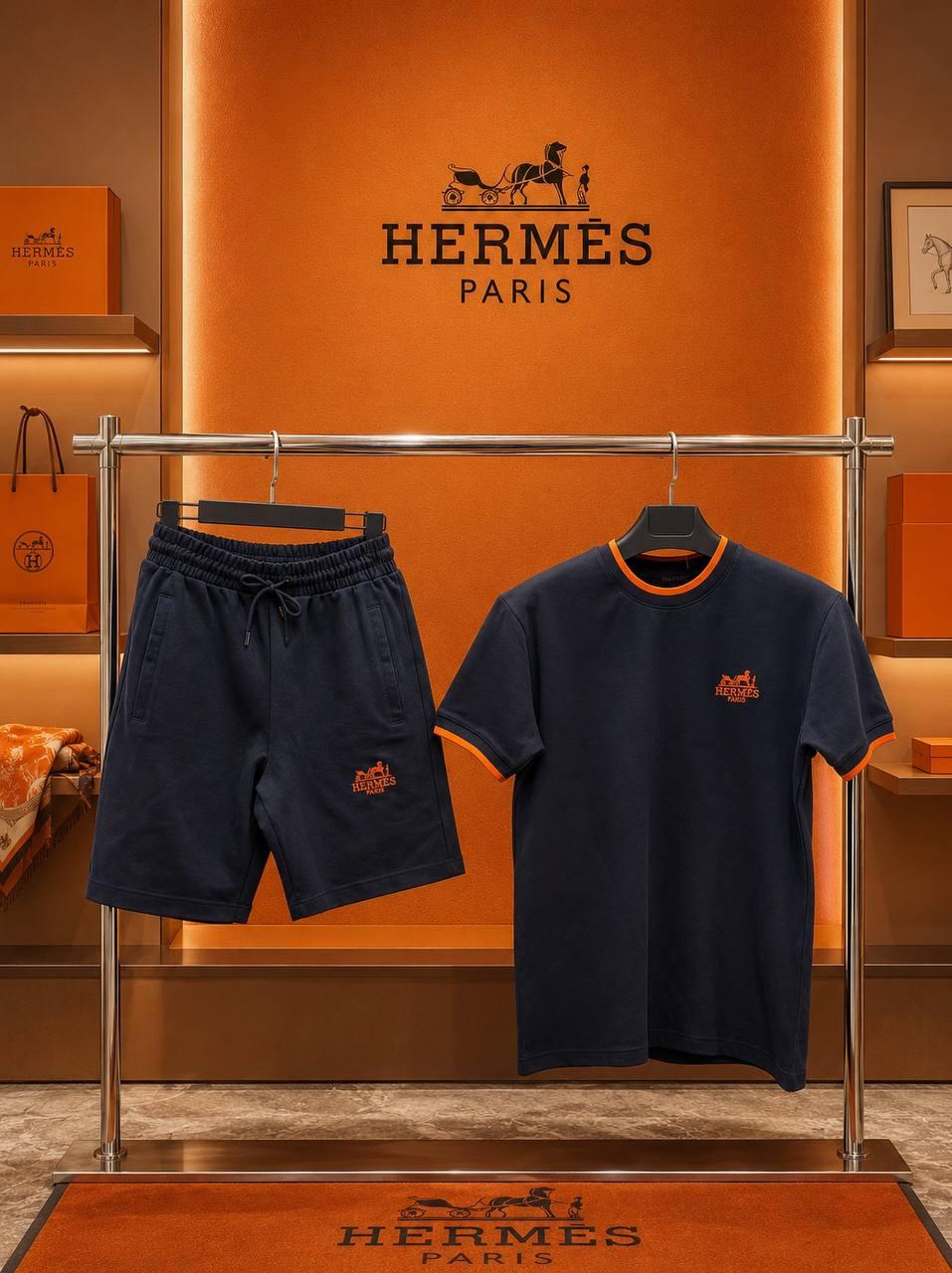 HERMES LACİVERT ŞORTLU TAKIM