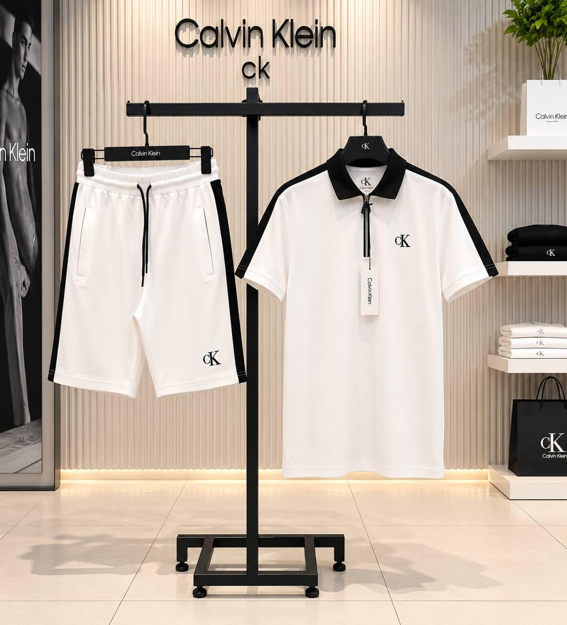 CALVİN KLEİN BEYAZ ŞORTLU TAKIM