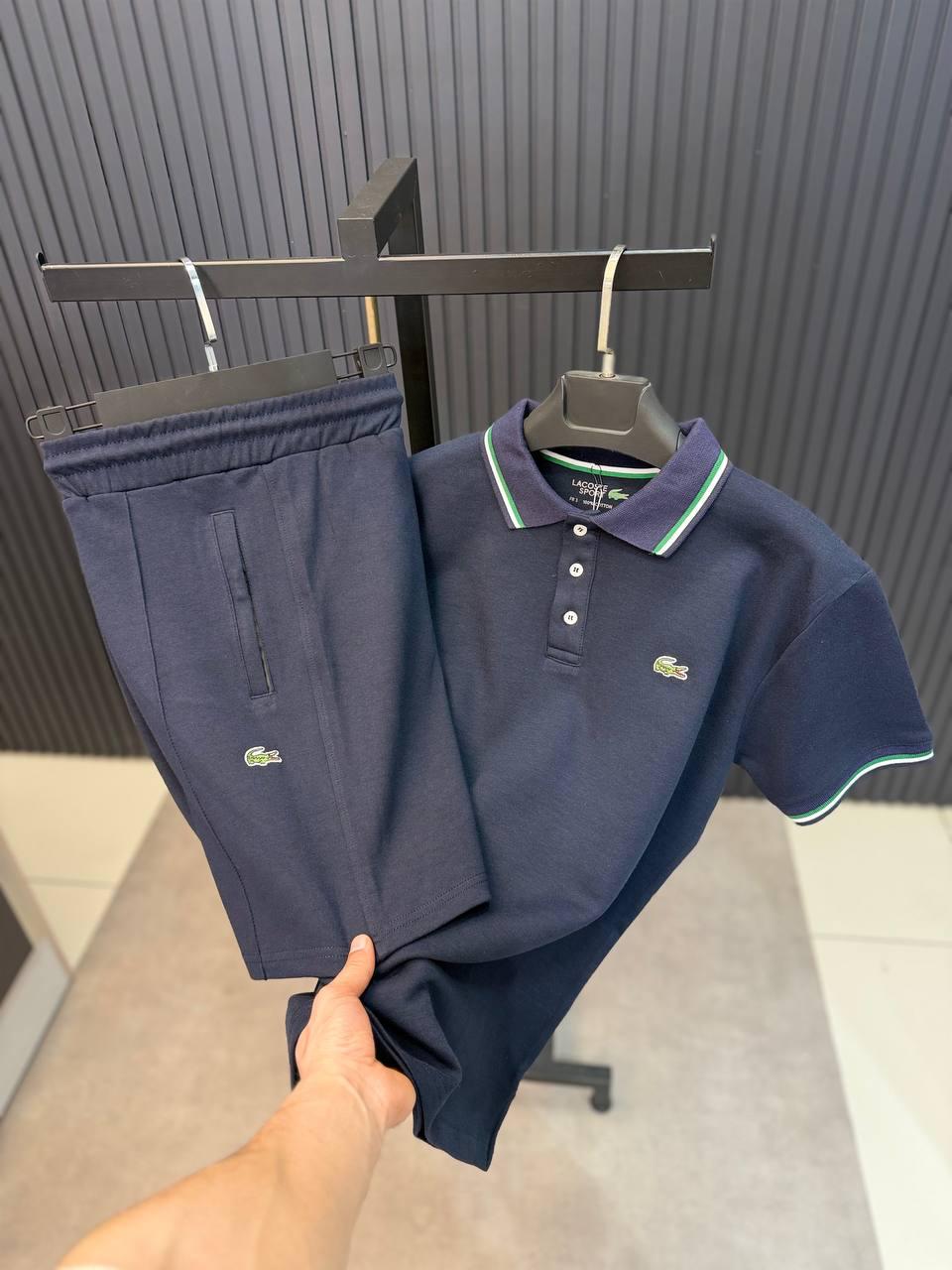 LACOSTE POLO YAKA LACİVERT ŞORTLU TAKIM