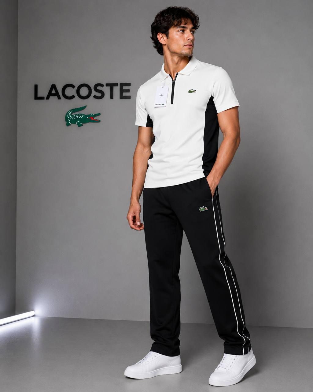 LACOSTE ARABİYELİ BEYAZ EŞOFMAN TAKIMI