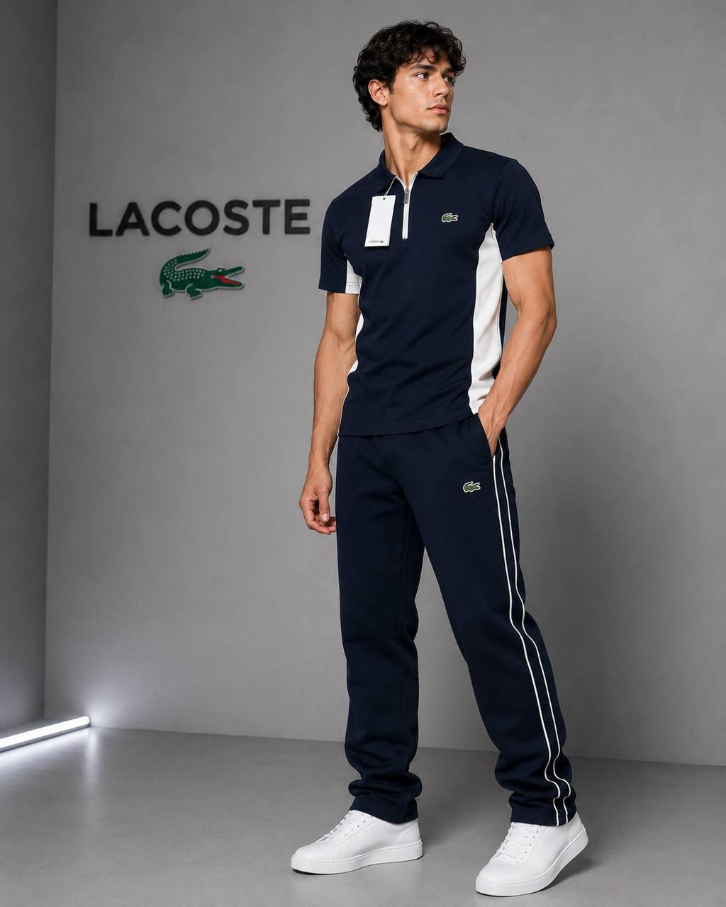 LACOSTE ARABİYELİ LACİVERT EŞOFMAN TAKIMI