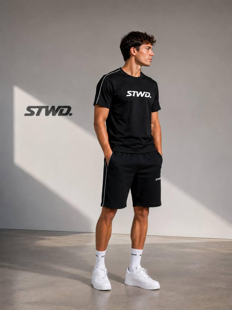 STWD SİYAH ŞORTLU TAKIM