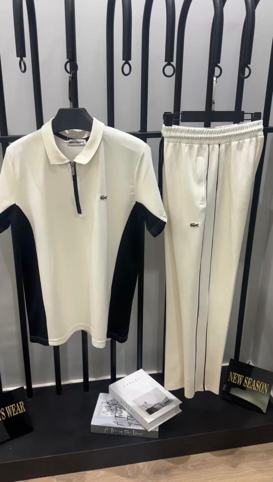 LACOSTE ARABİYELİ BEYAZ EŞOFMAN TAKIMI