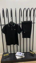 LACOSTE POLO YAKA SİYAH ŞORTLU TAKIM