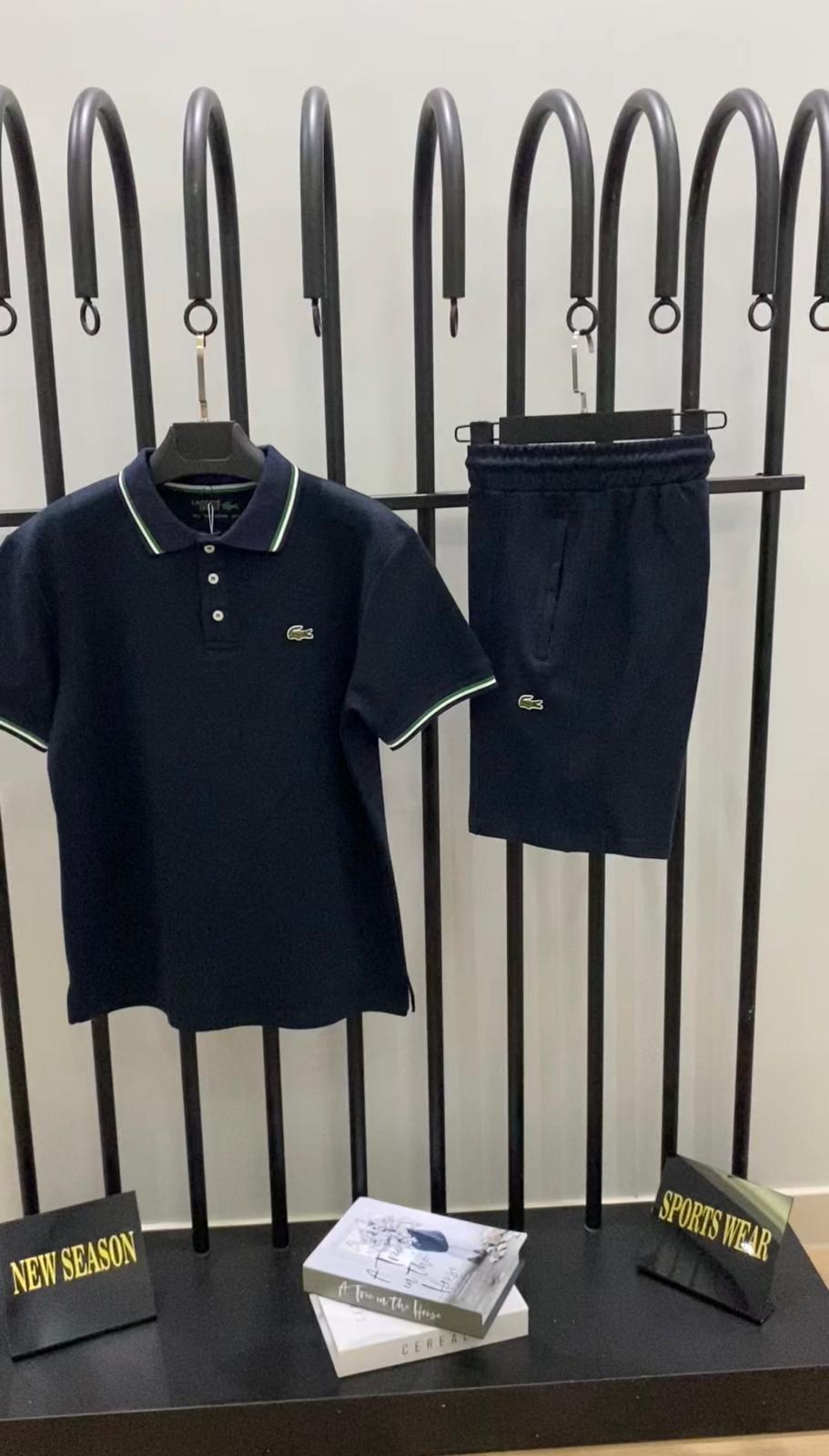LACOSTE POLO YAKA LACİVERT ŞORTLU TAKIM