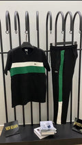LACOSTE GARNİLİ SİYAH EŞOFMAN TAKIMI